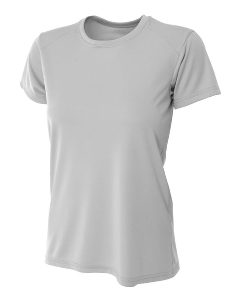 A4 Women's Cooling Performance Crew, Sizes 2XL-4XL (NW3201), Color 'Silver'